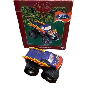 Carlton Cards 2003 FORD MONSTER TRUCK F-150 Pickup Heirloom Collection box Blue